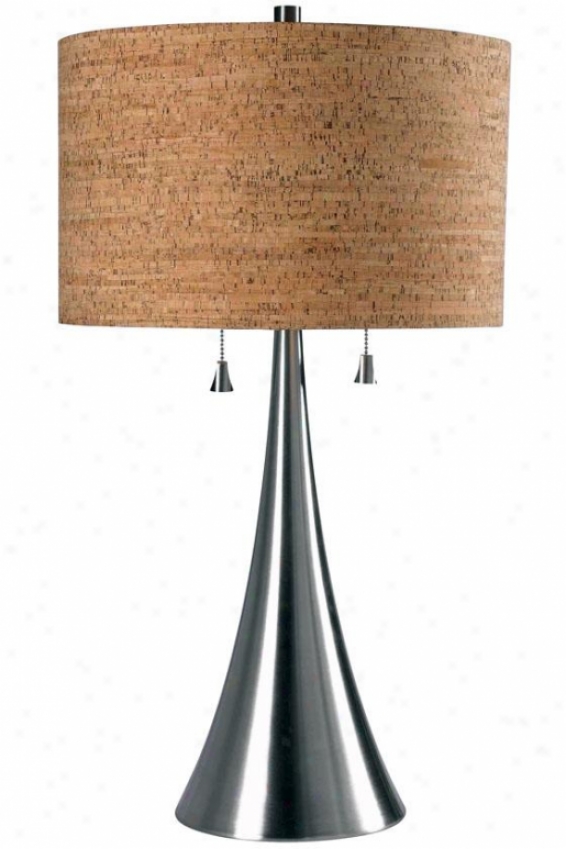 "reeds Stand  Lamp - 29""hx16""d, Grey Steel"