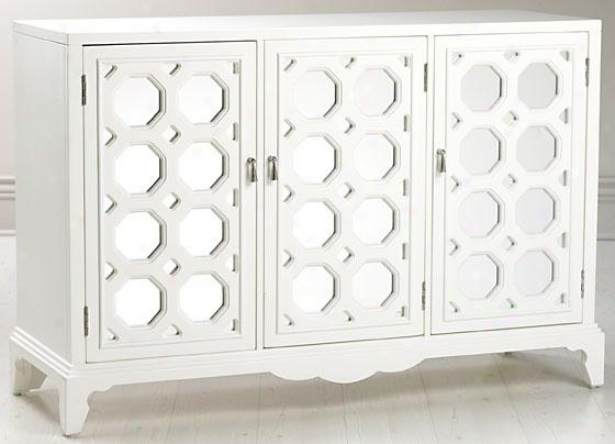 "reflections Addie Large Cabinet - 43.25""hx50.5""w, White"