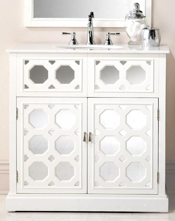 "reflections Addie Vanity - 36""wx36""w, White"