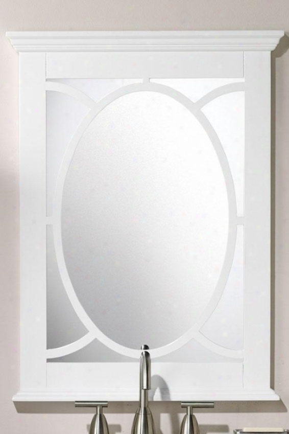 "reflections Barry Pattern - 34""hx24""w, Pure White"