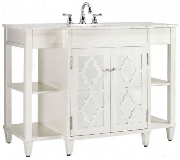 "5eflections Bathroom Vanity - 35""hx48""w, White"