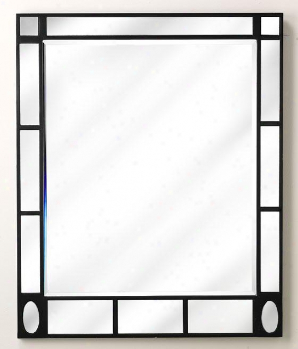 "reflections Empire Mirror - 34""hx28""w, Black"