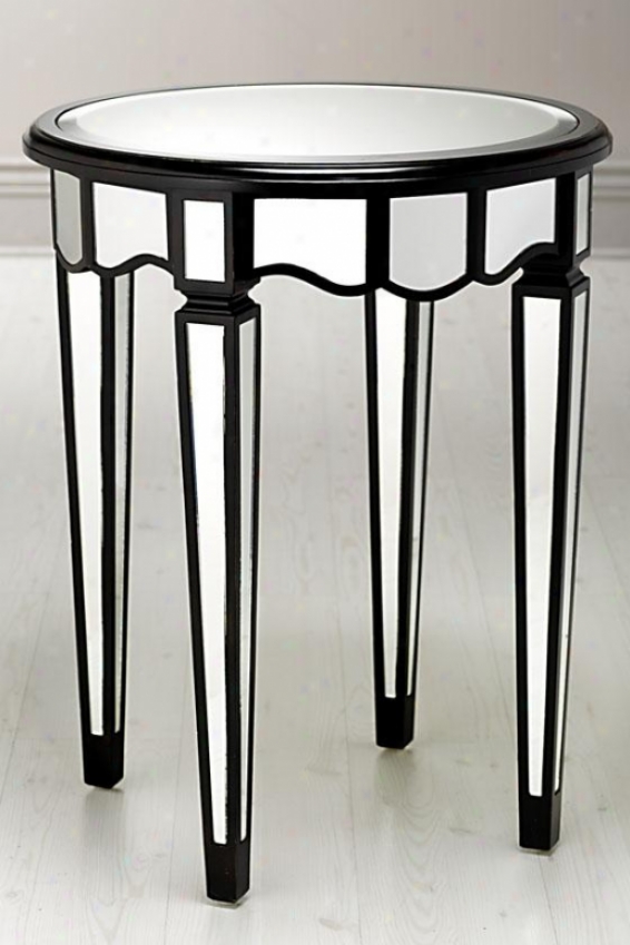 "reflections Empire Side End Table - 30.25""hx24""w, Black"