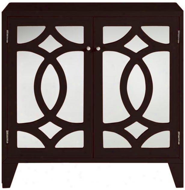 Reflections Lyre Cabinet - Cabinet Only, Coffee Brown