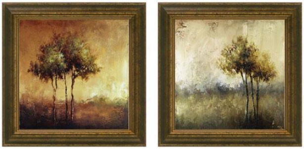 Refuge Framed Wall Art - Set Of 2 - Set Of Two, Earthtones