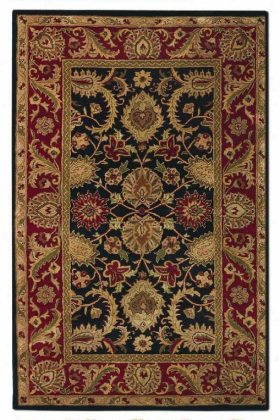 "regal Ii Area Rug - 3'6"" Rund, Black"