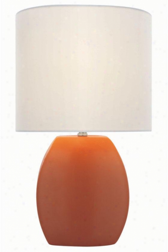 "reiko Table Lamp - 16.75h X 9.75""w, Brjght Orange"