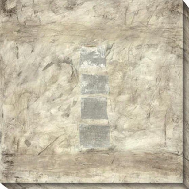 Relatively Silver I Canvas Waall Art - I, Gray