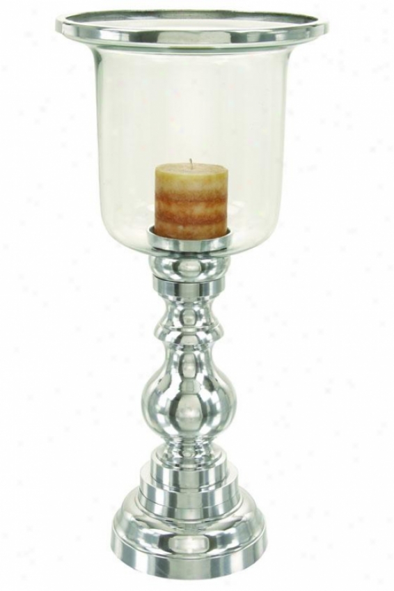 "renata Candleholder - 22""hx10""diametr, Sllver"