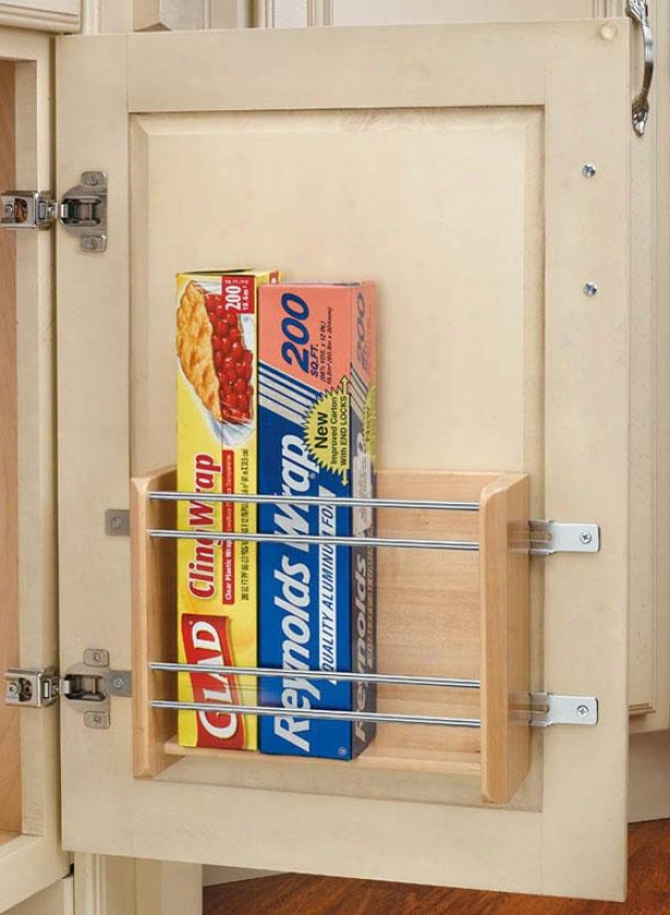 "rev-a-syelf Small Door Mount Foil Rack - 8h X 10w X 4""d, Ivory"