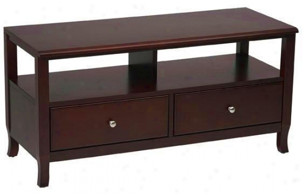 "reyes Tv Stand - 20""hx40""w, Maroon"