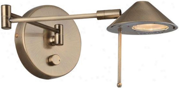 "rhine Swing-arm Lamp - 20""x13"", Copper Brass"