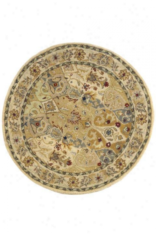 "rhodes Area Rug - 3'9"" Round, Ivpry"