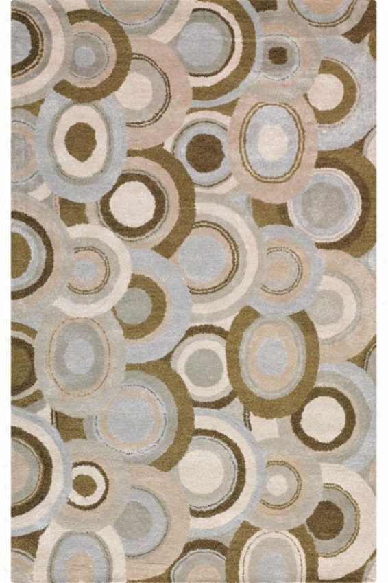 "ringlet Area Rug - 5'9"" Round, Oyster""