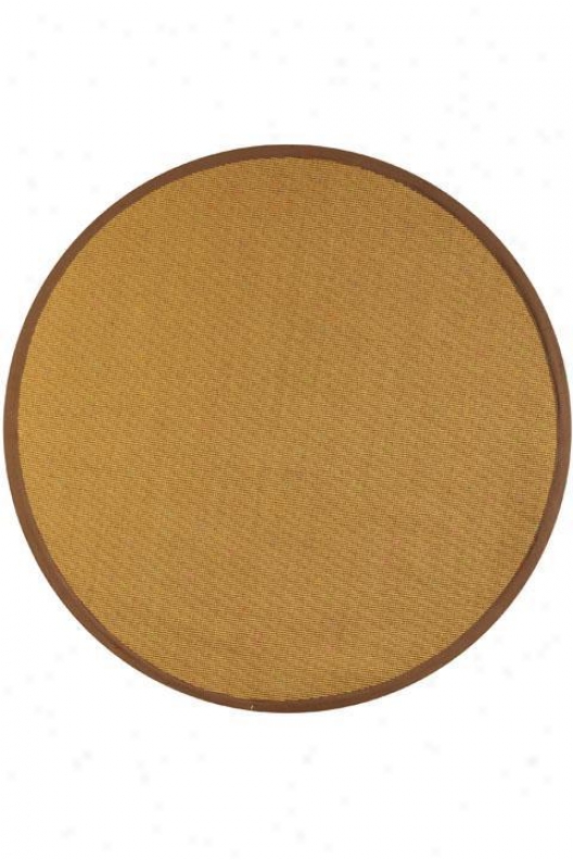 Rio Sisal Superficial contents Rug - 6' Round, Tan