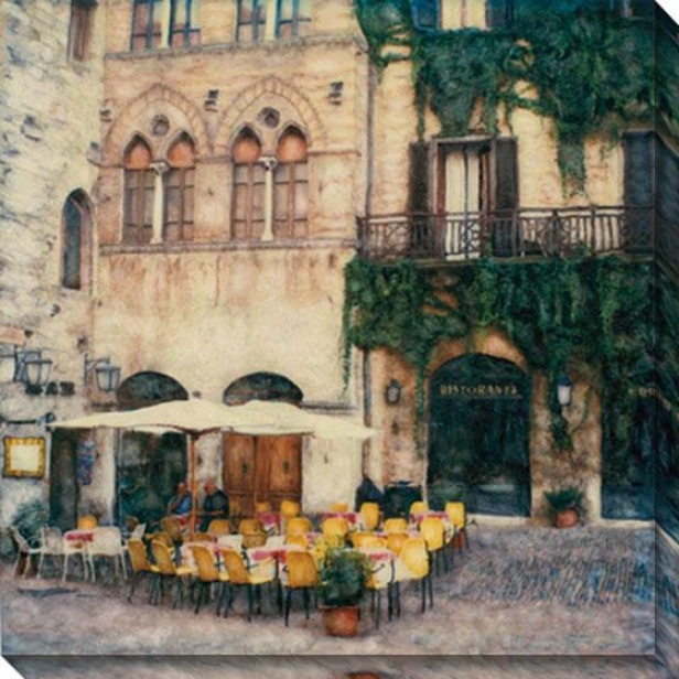 "ristorante Canvas Wall Art - 40""hx40""w, Multi"