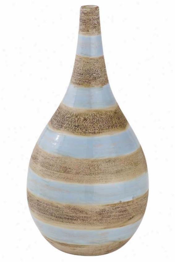 "riviera Porcelain Vase - 14"",-Blue"