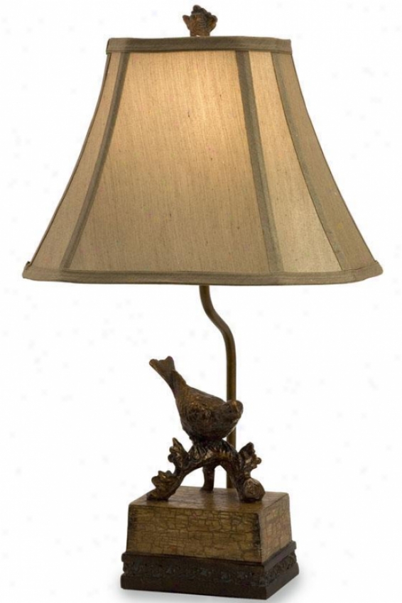 "rochester Bird Lamp - 21""hx12""w, Bronze"