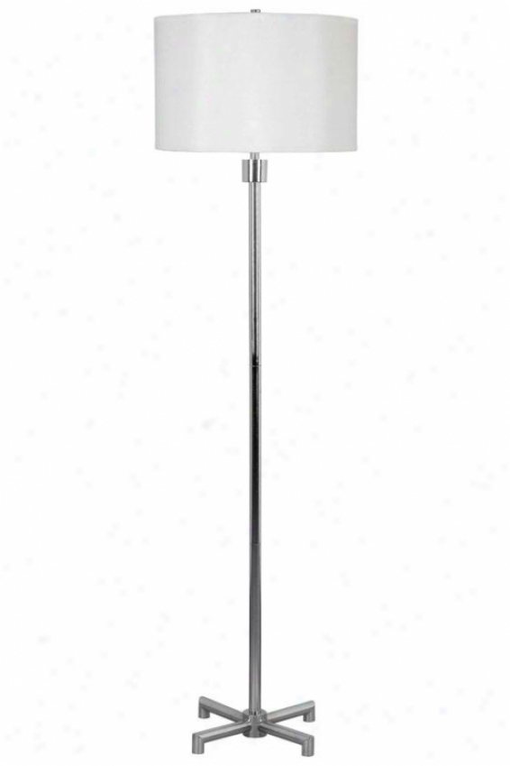 "rogue Floor Lamp - 58""h X 15""w, Siilver Chrome"