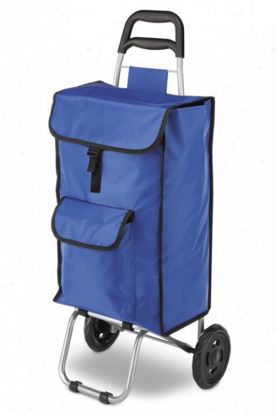 "rolling Bag Cart - 38""hx15""wx1"5"d, Blue"