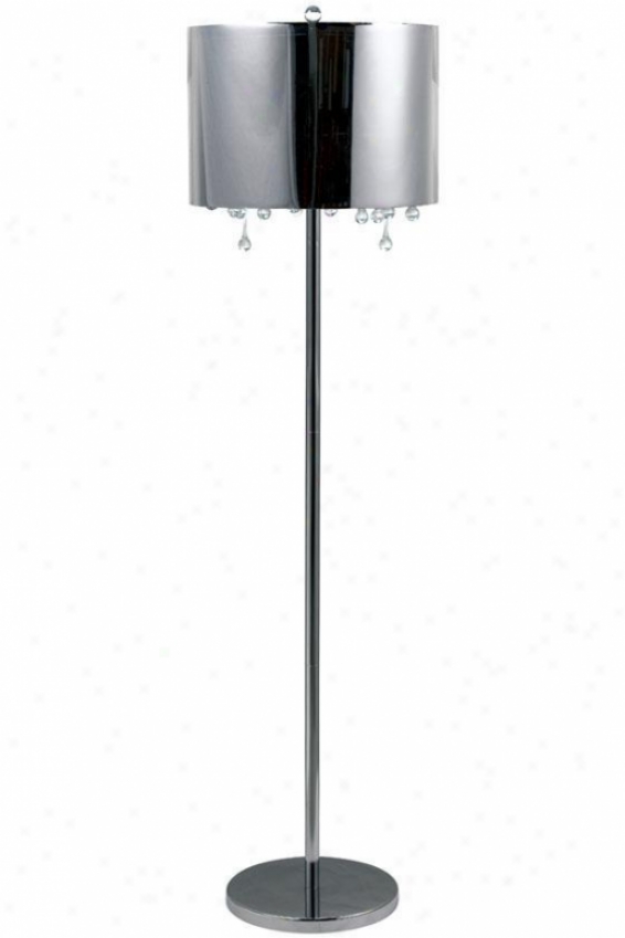 "roa Floor Lamp - 60""h, Silver Chrome"