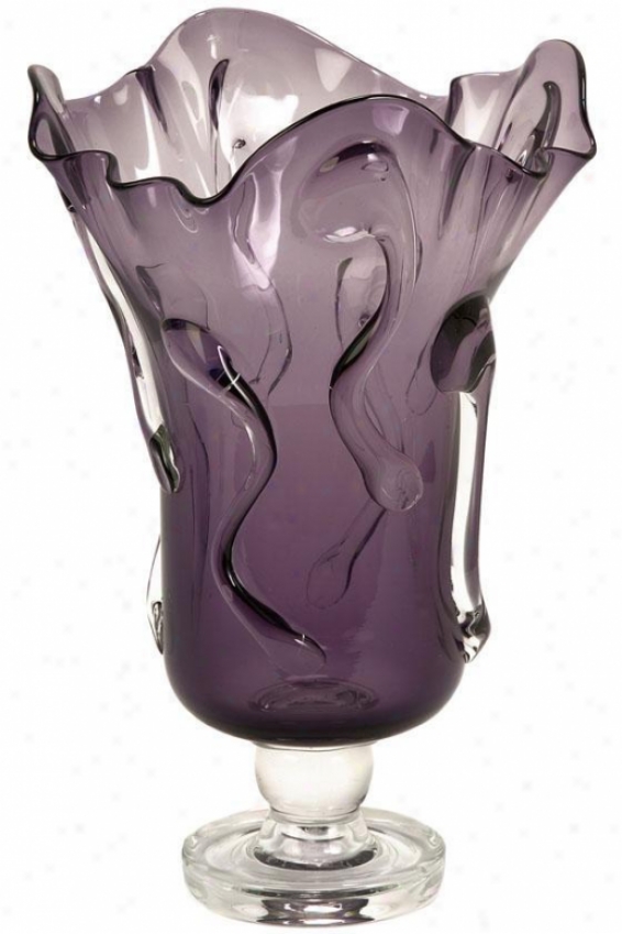 "rosa Vase - 13.5""hx8.75"",d Purple"