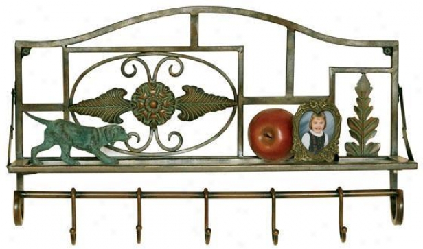 "rosedale Wall Shelf - 13.5""hc22""w, Brown"