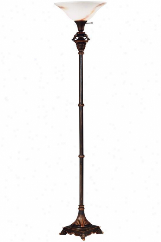 "rowan Torchiere Lamp - 72""h, Bronze"