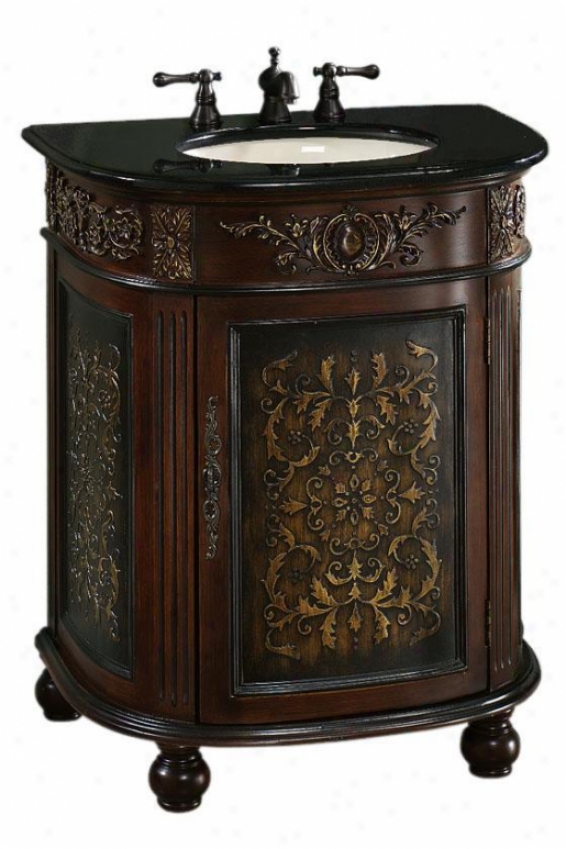 "Magnificent  30""w Single Bathroom Vanity - 36.5""hx30""w, Coffee Brown"