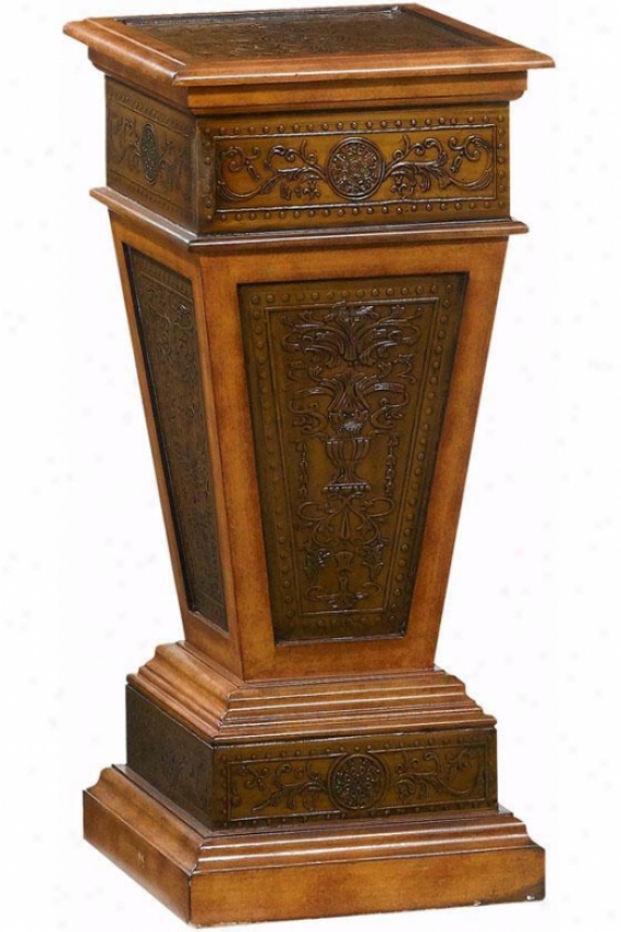"royal Pedestal - 36""hx14""wx14""d, Oak"
