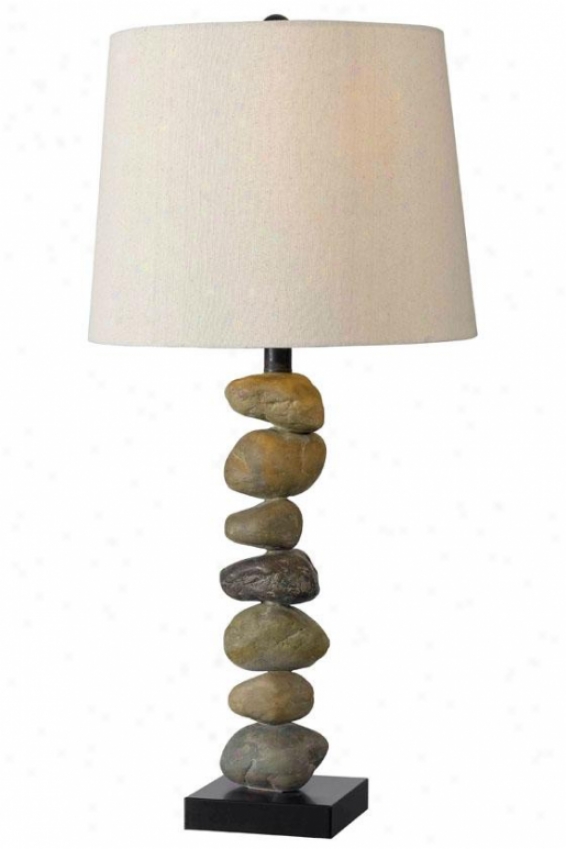 "rubble Table Lamp - 30""h X 14""w, Grey"