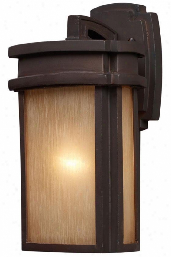 "saguaro 13""h Outdoor Sconce - 1-light/13""h, Bronze"