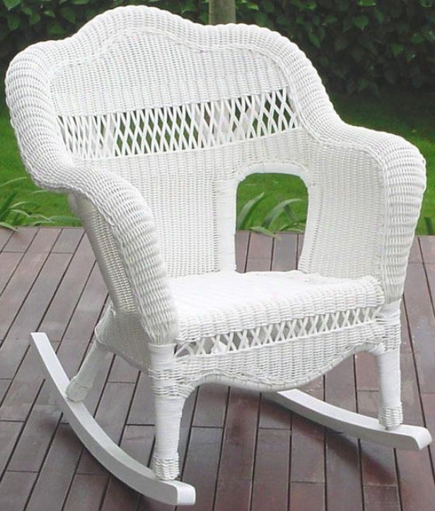"sahara Outdoor Rocking Chair - 35""hx18""w, White"