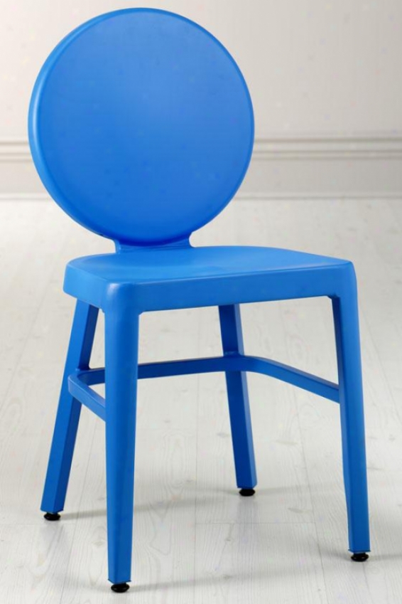 "eamantha 33""h Side Chair - 33""x20""x16"", Blue"