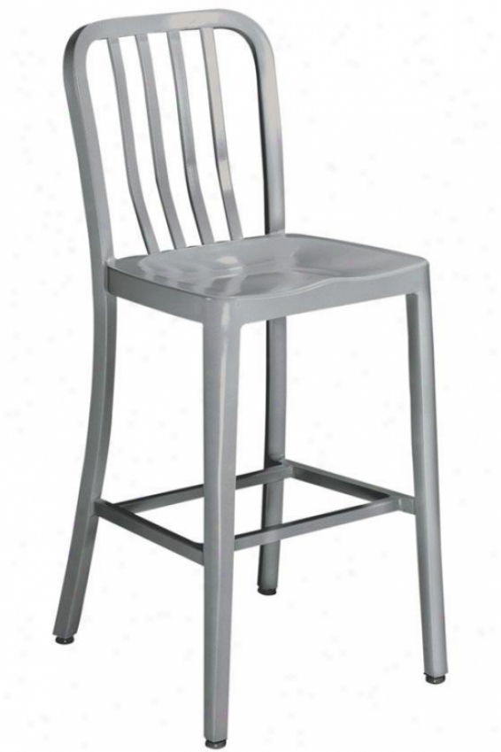 Sandra Counter Stool With Aluminum Seat - Nonswvl/metal, Aluminum