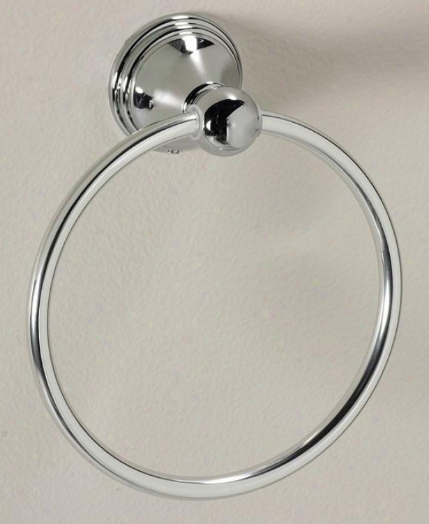 Savoy Towel Ring - Round, Silverr Chrome