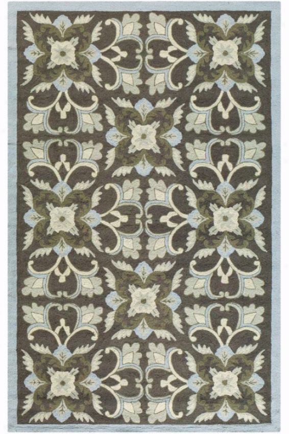 "saxony Rug - 1'8""x2'6"", Charcoal Gray"