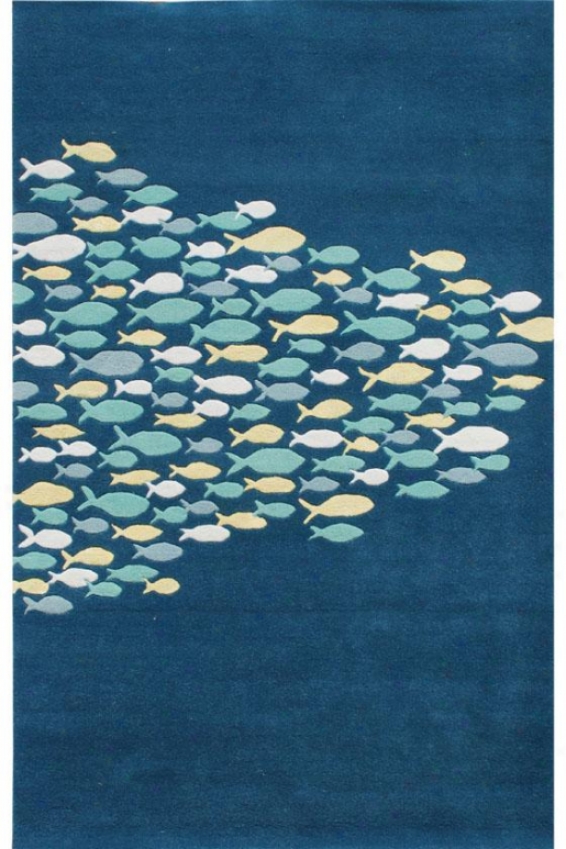 "schooner Aera Rug - 3'6" "x5'6"", Agean Blue"