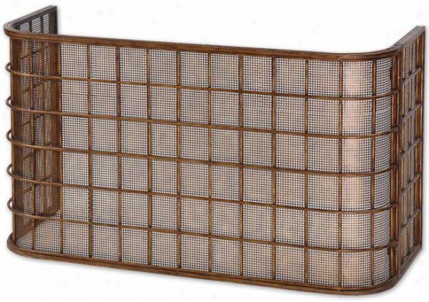 "scirocco Fireplace Screen - 24""hx42 ""w, Pumpkin"