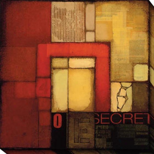 Secret Letter I Canvas Wall Creation of beauty - I, Red