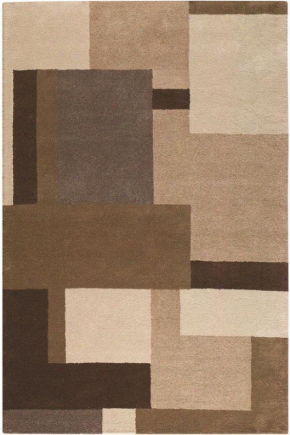 "segment Rug - 3'6""x5'6"", Ivory"