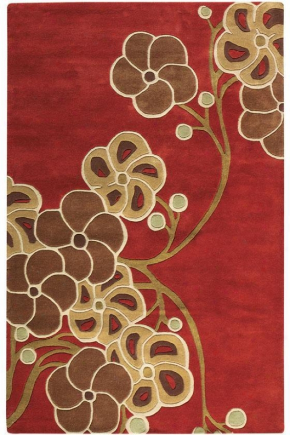 Calmness I Rug - 8'x11', Coral