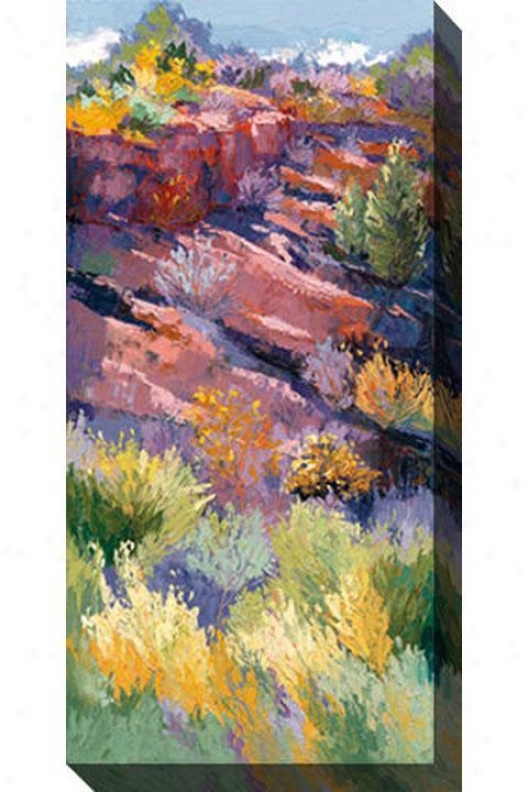 Shadows On The Hill I Canvas Wall Art - I, Pastel