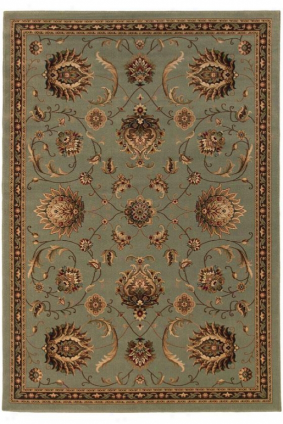 "shah I Area Rug - 4'x5'9"", Grreen"