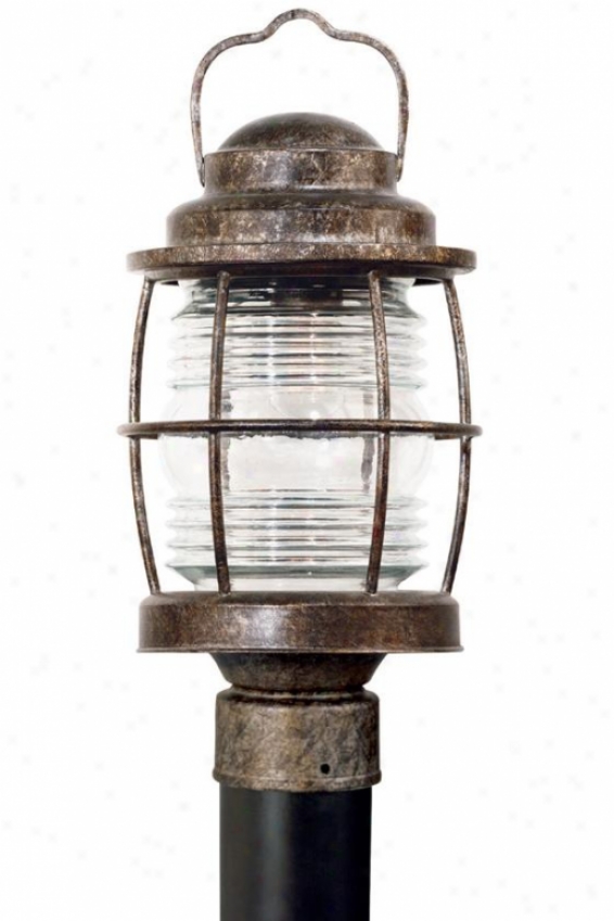 "siren Outdoor Post Lantern - 18""h, Orange"