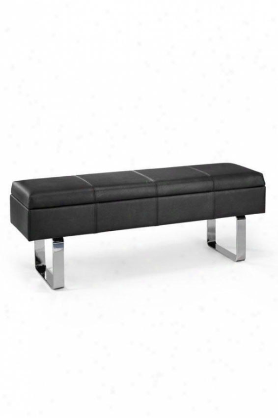 "soho Delfino 48""w Storage Bench - 48""w, Black"