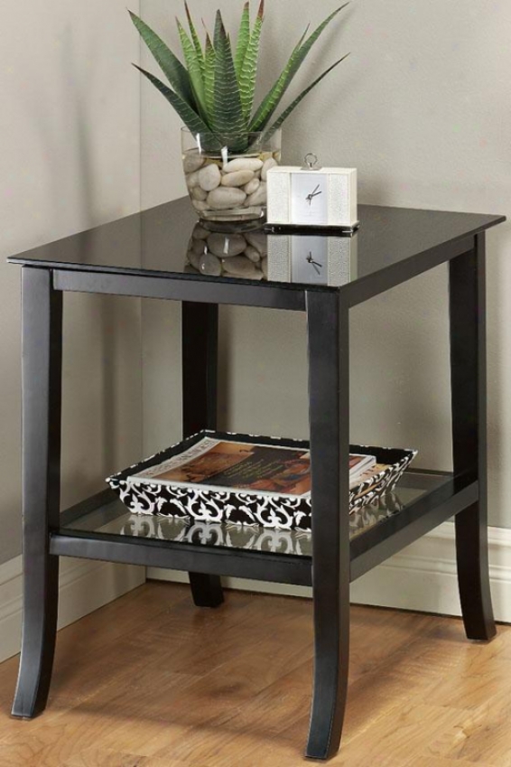 Soho Randall Square Side End Table - Square, Dark