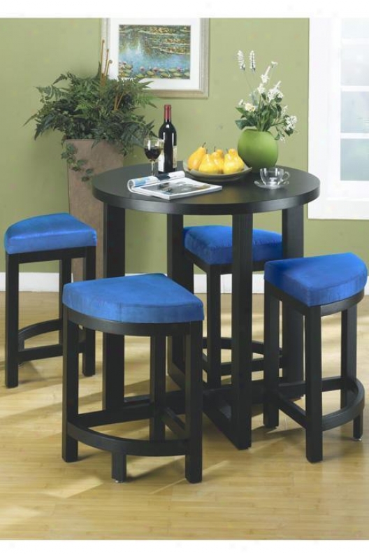 "soho Set Of 4 Counter-height Stools - 25""hx15.5""w, Blue"