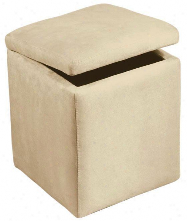 "soho Square Storage Ottoman - 19""hx15""sq, Beige"