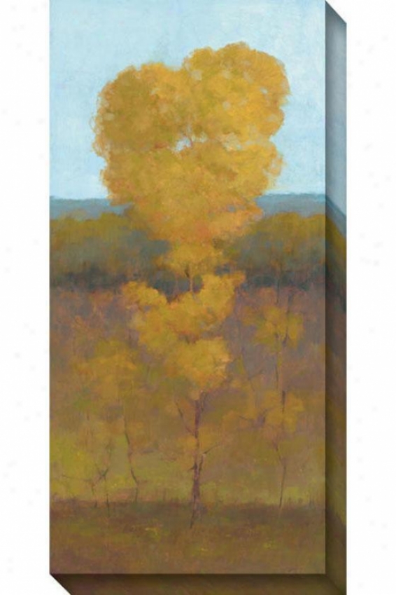 Solitray Tree Ii Canvas Wall Art - Ii, Yelkow